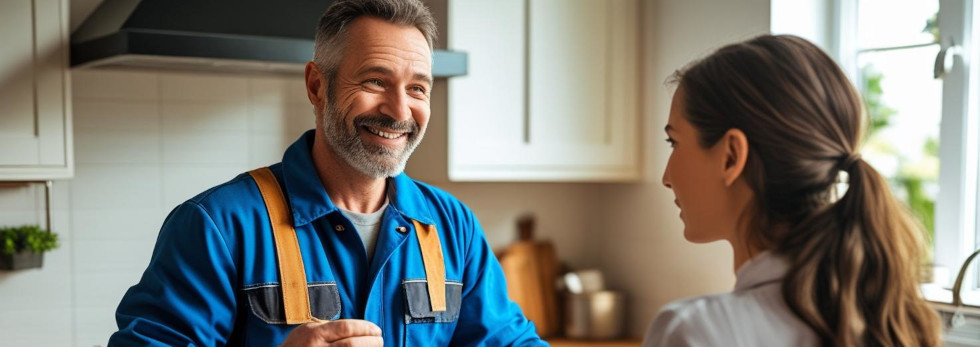 A chef serving food to a table of happy customers